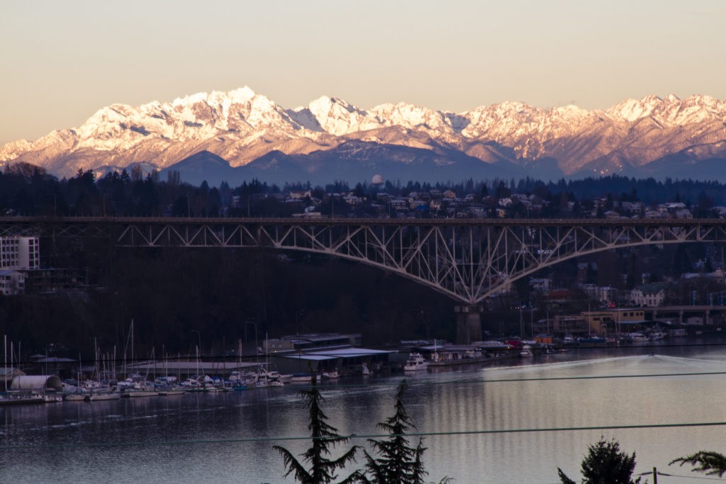 The Olympic Mountains from Seattle