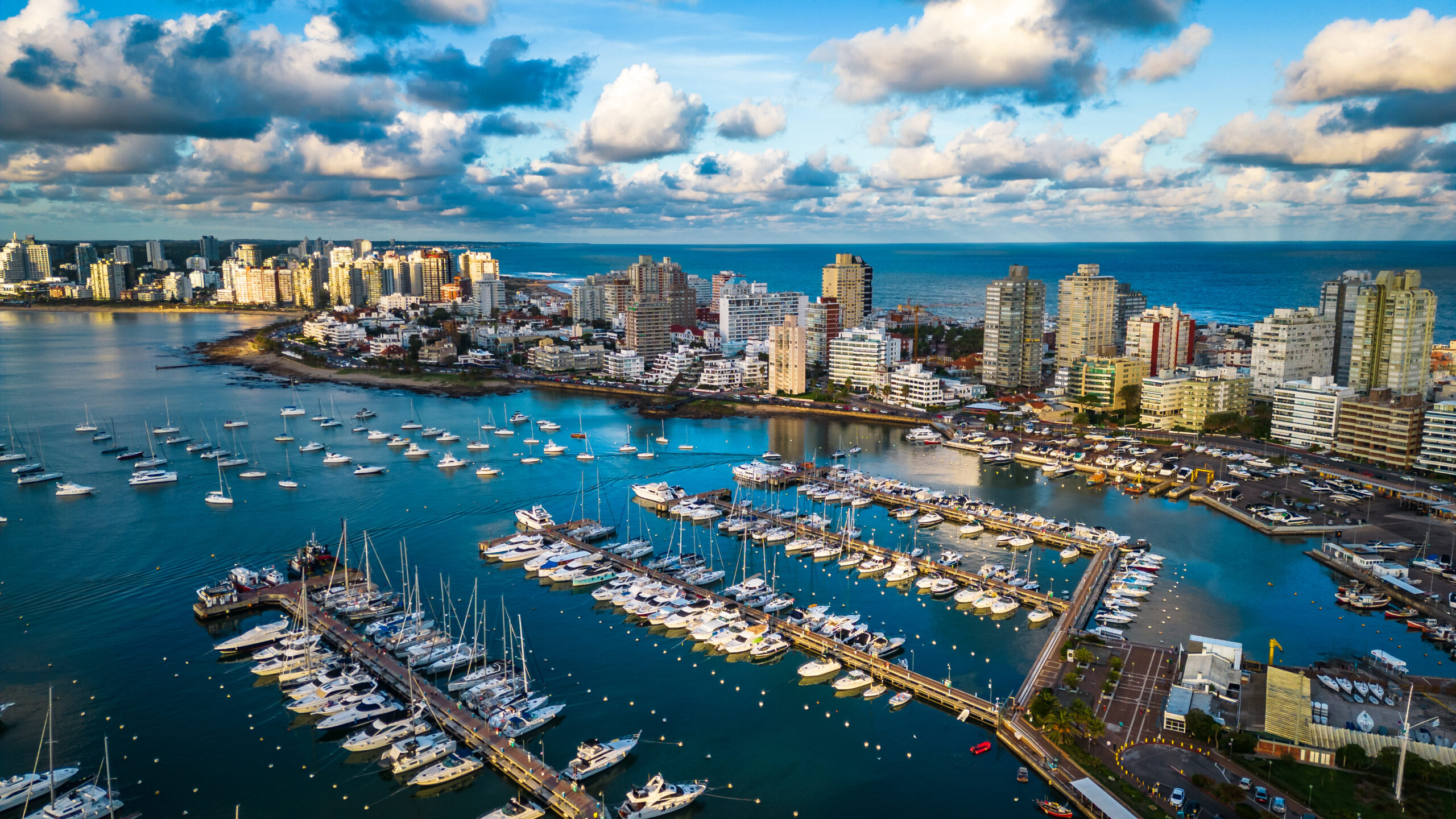 Picturesque coastal seaside city of Punta del Este, Uruguay